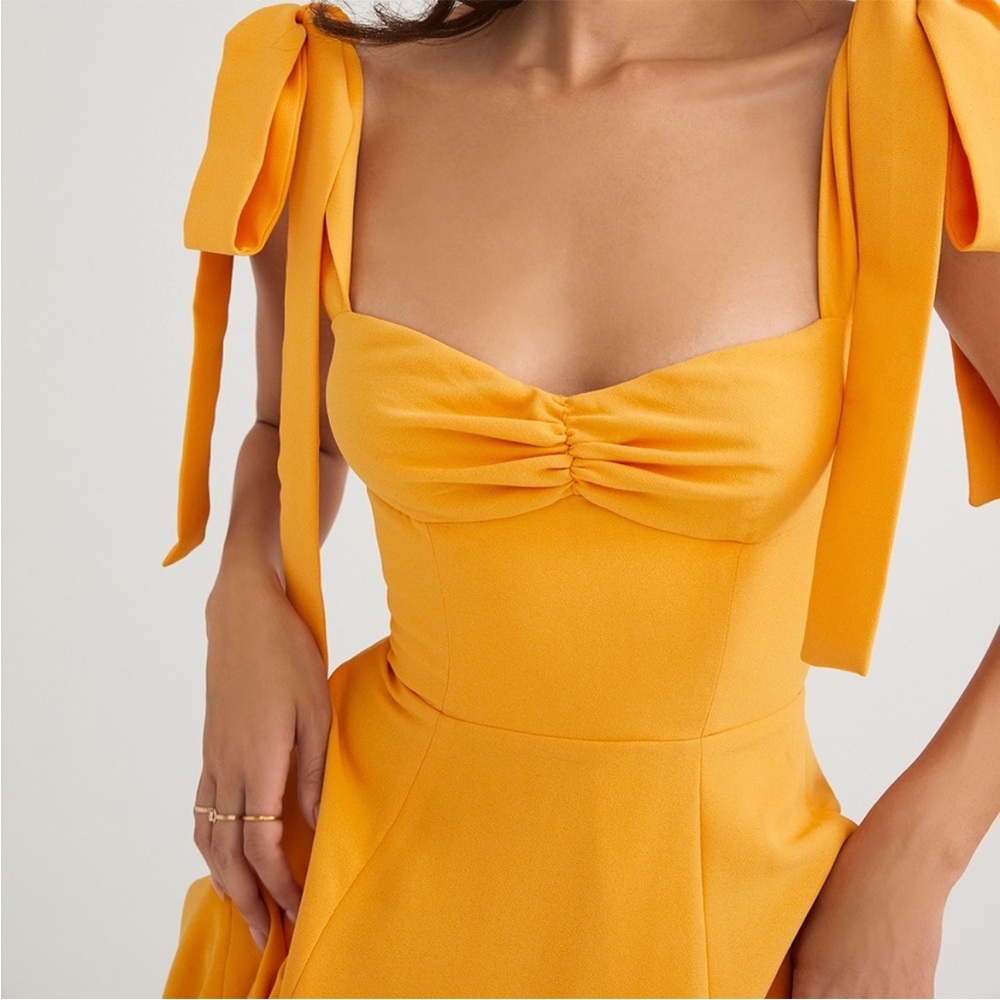 House of CB Alicia Yellow Midi Sundress - XS - Picture 3 of 16